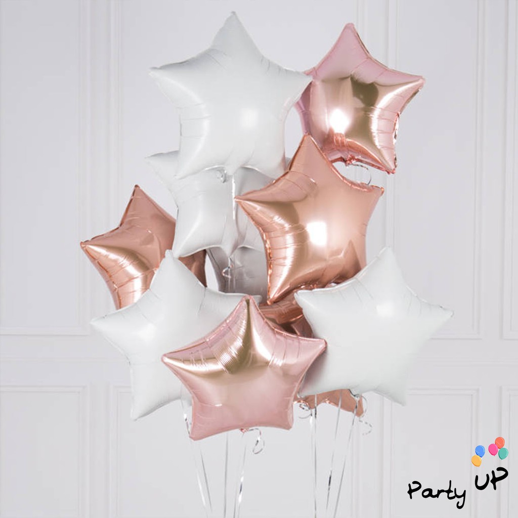 [Star Package] Rose gold & White Star 40cm