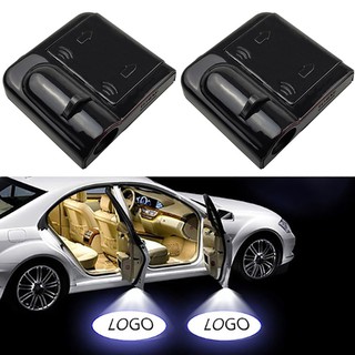 โปรเจคเตอร์ไฟเลเซอร์ Led ลายโลโก้ผี สําหรับ Mazda Ford Audi BMW Skoda Volvo Seat Fiat Suzuki 2 ชิ้น