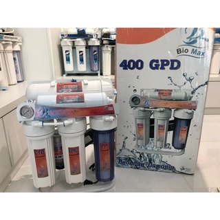 เครื่องกรอง RO 400 GPD ยี่ห้อ BIOMAX (รุ่นไม่มีถังสำรองน้ำ) NO TANK พร้อมอุปกรณ์ติดตั้งครบชุด