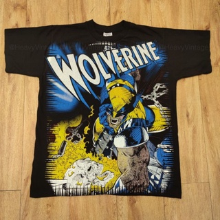 เสื้อยืดผ้าฝ้าย WOLVERINE MARVEL COMICS MOVIE เสื้อลายหนัง ลายการ์ตูนมาเวล