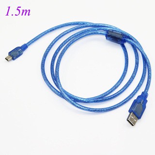 USB 2.0 A Male to Mini USB B 5pin Male Cord Adapter Converter Power Cable Charger For Arduino Camera Wholesale 1.5m