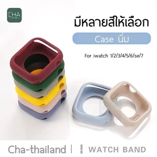 Case Silicon เคส smart เคสสําหรับแอปเปิ้ลวอช Watch10 9 8 7 6 se 5 4 ultra case 40/41/44/45mm ซิลิโคน Watch 11