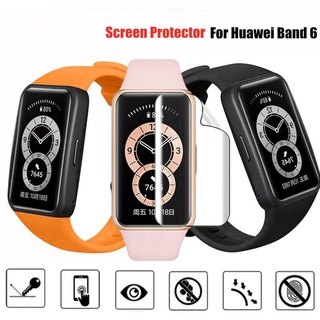 ฟิล์มกันรอยหน้าจอ แบบนิ่ม สําหรับ Huawei Band 7 6 Pro Watch Fit ฟิล์มป้องกันแบบใส สําหรับ Huawei Honor Band 6 Watch Portective Films