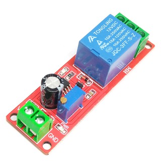 Ne555 Dc 12V Delay Relay Shield โล่สวิตช์รีเลย์ตั้งเวลา 0 To 10S โมดูลรีเลย์