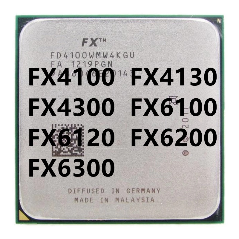 ซ็อกเก็ตโปรเซสเซอร์ CPU Fx4100 FX4130 FX4300 FX6100 FX6120 FX6200 FX6300 AM3+