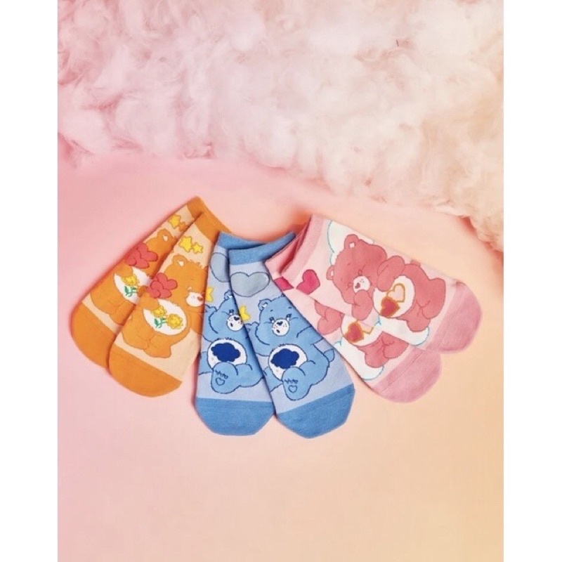 พร้อมส่ง! 🌈 ถุงเท้าแคร์แบร์ Care Bears ฟรีไซส์ 3คู่ ‼️