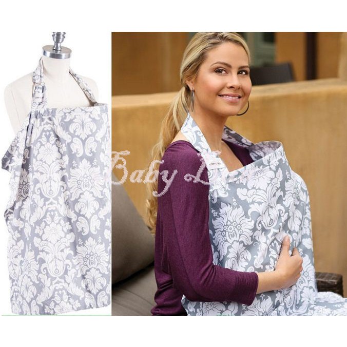 BabyBua ผ้าคลุมให้นม SALE ทำจากผ้าฝ้าย มีโครง ลายเรียบหรู ดูแพง ไม่เต็มตัว แต่ไม่โป๊ ใช้แล้วไม่ร้อน พร้อมส่ง ราคา ถูกที่สุด ดีลบีเคเค แกลเลอรีภาพที่ 6