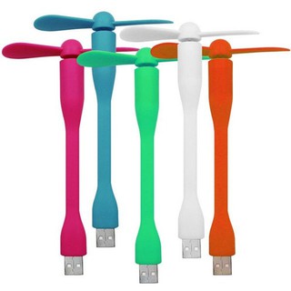 พัดลม USB คละสี  Mini USB Fan Portable Flexible  USB 5V คละสี