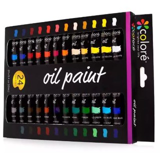 Colore : COLOP-24* ชุดสีน้ำมัน High Quality Oil Paint Set