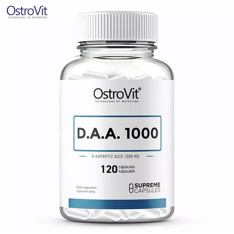 OSTROVIT SUPREME DAA 1000 mg - 120 แคปซูล - กรดแอสพาร์ติก (Aspartic Acid)  Anaboler Testosteron-Boos