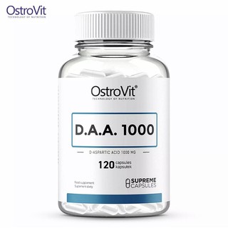 OSTROVIT SUPREME DAA 1000 mg - 120 แคปซูล - กรดแอสพาร์ติก (Aspartic Acid)  Anaboler Testosteron-Booster - Libido