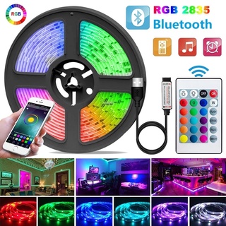 แถบไฟ RGB USB ยืดหยุ่น หรี่แสงได้ 16 สี กันน้ํา 5 เมตร พร้อมรีโมต 5V สําหรับตกแต่งห้องนอน ทีวี