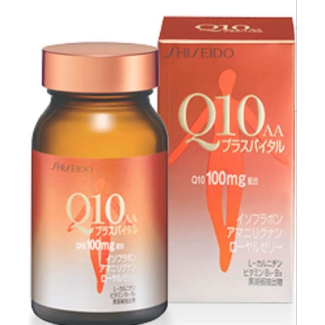 Shiseido Coenzyme Q10AA ชิเซโด้ โคเอนไซม์ คิวเท็น / Shiseido Q10 Platinum Rich 60 เม็ด