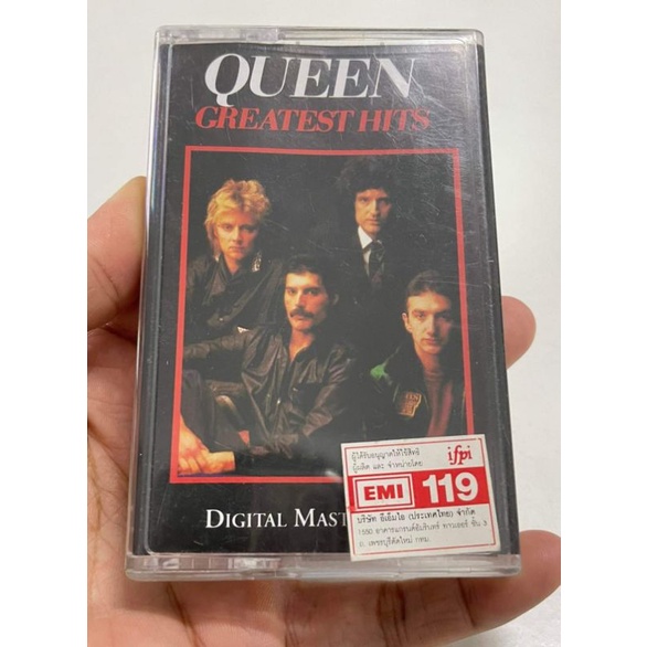 เทปเพลงสากล วง QUEEN อัลบั้ม GREATEST HITS ม้วนลิขสิทธิ์แท้ค่าย EMI
