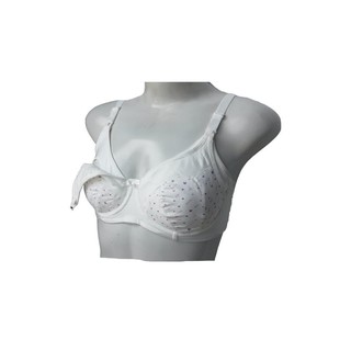 Perfect Bra ชุดชั้นในให้นมบุตร (Nursing Bra) ลายหัวใจ มีโครง ( สีขาว ) เซต 2 ตัว