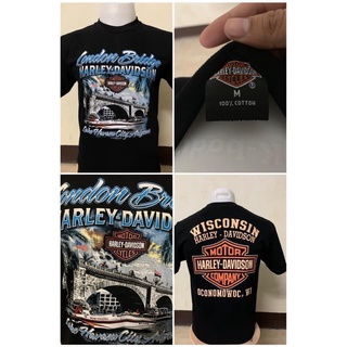 เสื้อวินเทจ (harley davidson) ป้ายฮาเลย์ผ้าCotton shirt (มีให้เลือกหลายลาย)