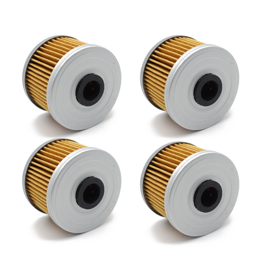 รถจักรยานยนต์ 4 ชิ้นเครื่องยนต์กรองน้ํามันสําหรับ Honda XL600R XR200R XR250 L XR250R XR350R XR400R X