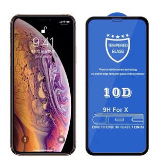 10D ทนทานกระจกนิรภัยป้องกันหน้าจอสำหรับ iPhone 14 13 12 11 Pro Max XR XS MAX 6s 6 7 8 Plus Full Coverage ฟิล์มกันรอย