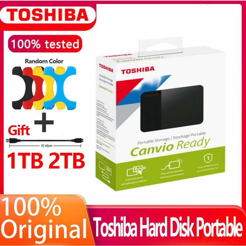 TOSHIBA CANVIO READY / BASIC 500GB / 1TB USB3.0 EXTERNAL HARD DISK (BLACK)