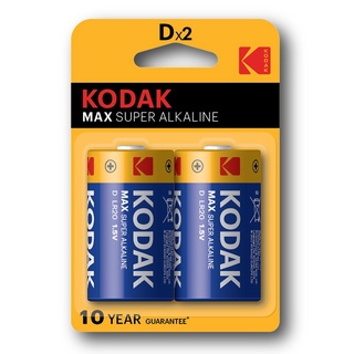 ถ่านไฟฉายอัลคาไลน์ KODAK MAX D 30857872 (PACK2) //