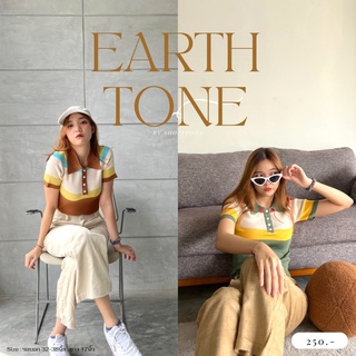 พร้อมส่ง เสื้อแขนสั้นไหมพรม ผ้านิ่มใส่สบาย เสื้อไหมพรมรุ่นEarth tone ตัวละ250บาท