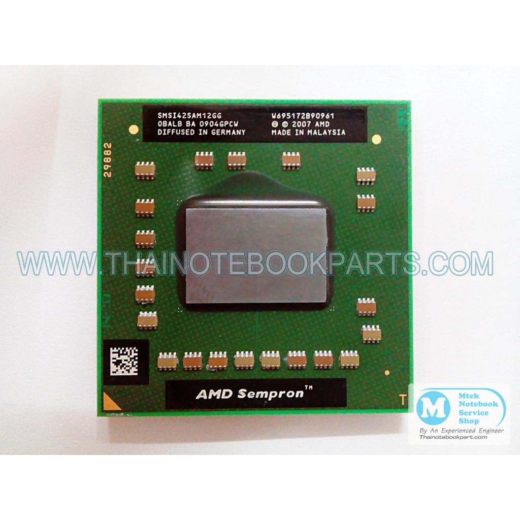 ซีพียู CPU AMD Sempron SI-42 ความเร็ว 2.1GHz, L2 512 KB, Bus 1800MHz, Socket S1 - SMSI42SAM12GG (มือ