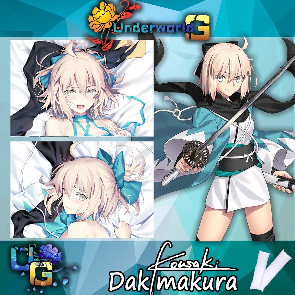 Fgo Kousaki Okita Souji Dakimakura ปลอกหมอน / Fate Grand Order / Kousaki Okita / อะนิเมะ Dakimakura