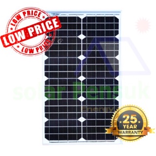 แผงโซล่าเซลล์ 20w mono solar cell 20w mono พร้อมสายปากคีบแบต