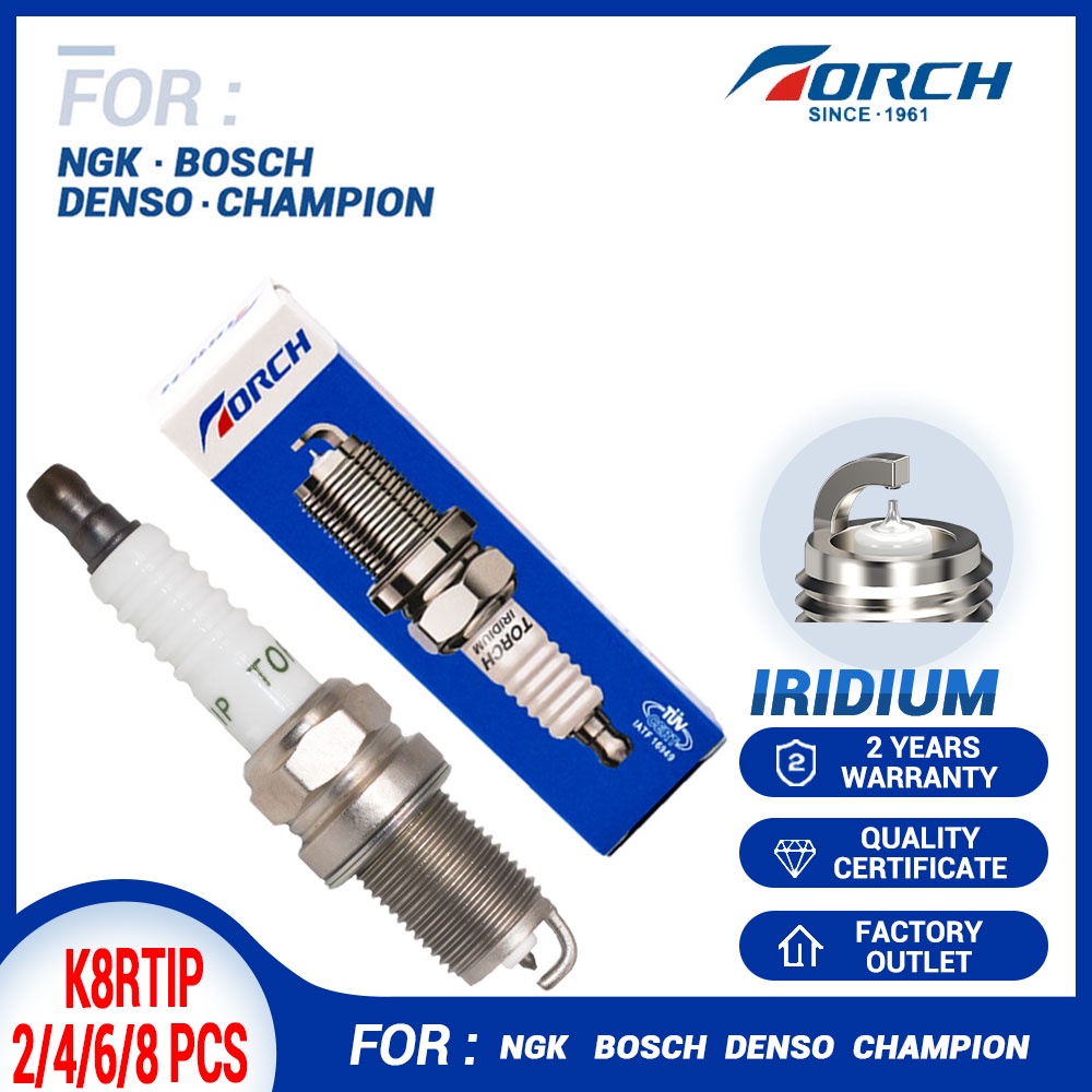 NGK PFR7S8EG เปลี่ยนชาย 2/4/6/8 ชิ้น Iridium Platinum Spark Plug ไฟฉาย K8RTIP สําหรับ VOLKSWAGEN CC 