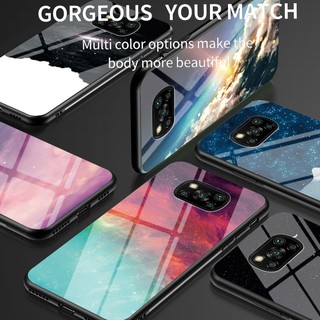 Poco X3 (NFC) / Poco F2 Pro Xiaomi Case Starry Sky Painting Glass Casing Cover ปลอกโทรศัพท์