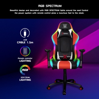 GAMING CHAIR (เก้าอี้เกมมิ่ง) NUBWO  X113 BLACK // RED (NBCH-X113)