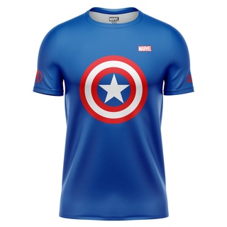 เสื้อ มาร์เวล กัปตันอเมริกา บูล/MARVEL Captain America Blue ลิขสิทธิ์แท้