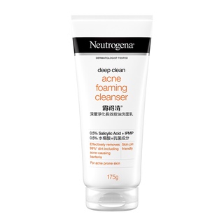 NEUTROGENA นูโทรจีนา ดีพ คลีน - แอคเน่ โฟมมิ่ง คลีนเซอร์ 175 กรัม