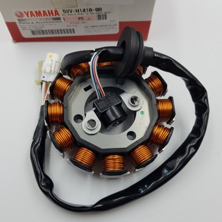 มัดไฟ ขดลวดจานไฟ ชุดจานไฟ ฟิลคอยล์  MIO FINO NOUVO แท้ YAMAHA STATOR ASSY