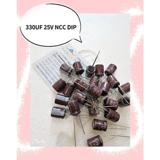 330UF 25V NCC DIP 黑金刚 ขนาด10*12  1ชุดมี5 ชิ้น