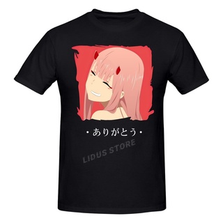 เสื้อยืดแขนสั้น ผ้าฝ้าย 100% พิมพ์ลายกราฟฟิค Zero Two From Darling YouRearigatou สไตล์ฮาราจูกุ