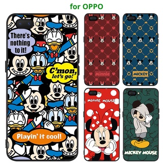 เคส OPPO A5 A9 A31 A12 A11K 2020 A3S A5S A7 F1S F9 F11 F5 F7 REALME C1 F11 Pro มือถือ ลาย Minnie สําหรับ