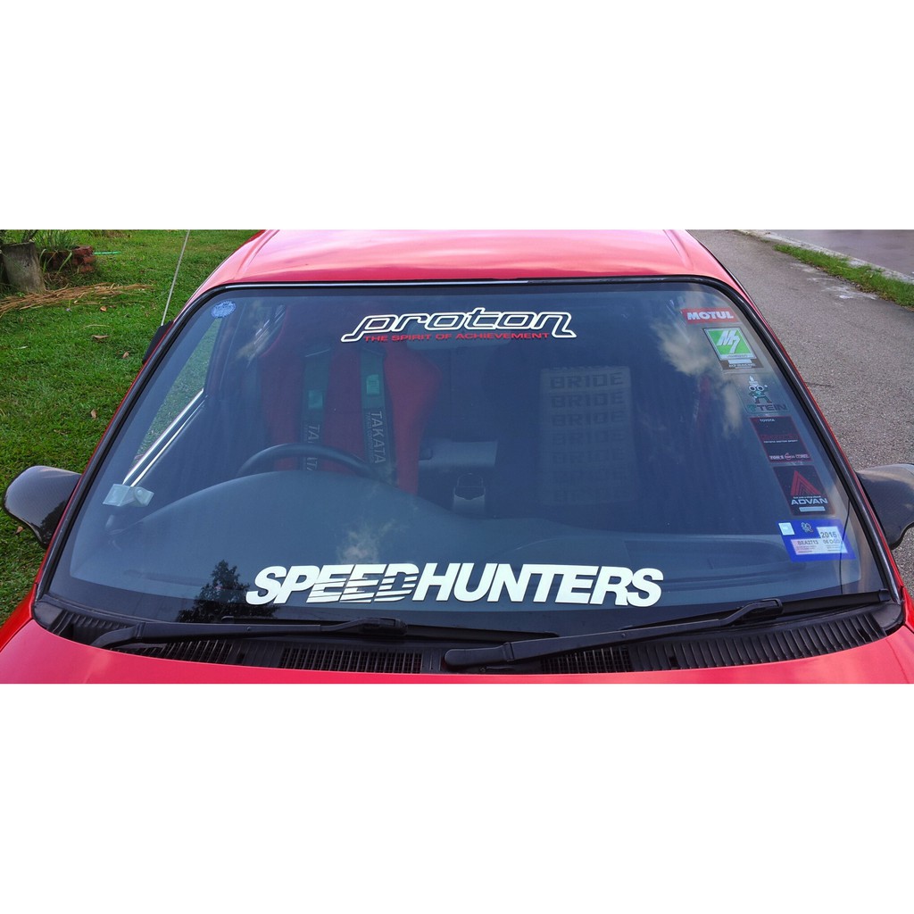 (1 ชิ้น) สติ๊กเกอร์ KERETA PROTON WIRA @ SPEEDHUNTER EVO GSR MIVEC TURBO PERSONA WAJA SATRIA IRIZ PE