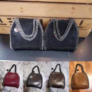 กระเป๋าสะพายข้างแฟชั่น Falabella Shaggy Deer Fold Tiny Tote ( 7 inch ) กระเป๋าสะพาย กระเป๋าสะพายข้าง กระเป๋าถือ พรีเมียม