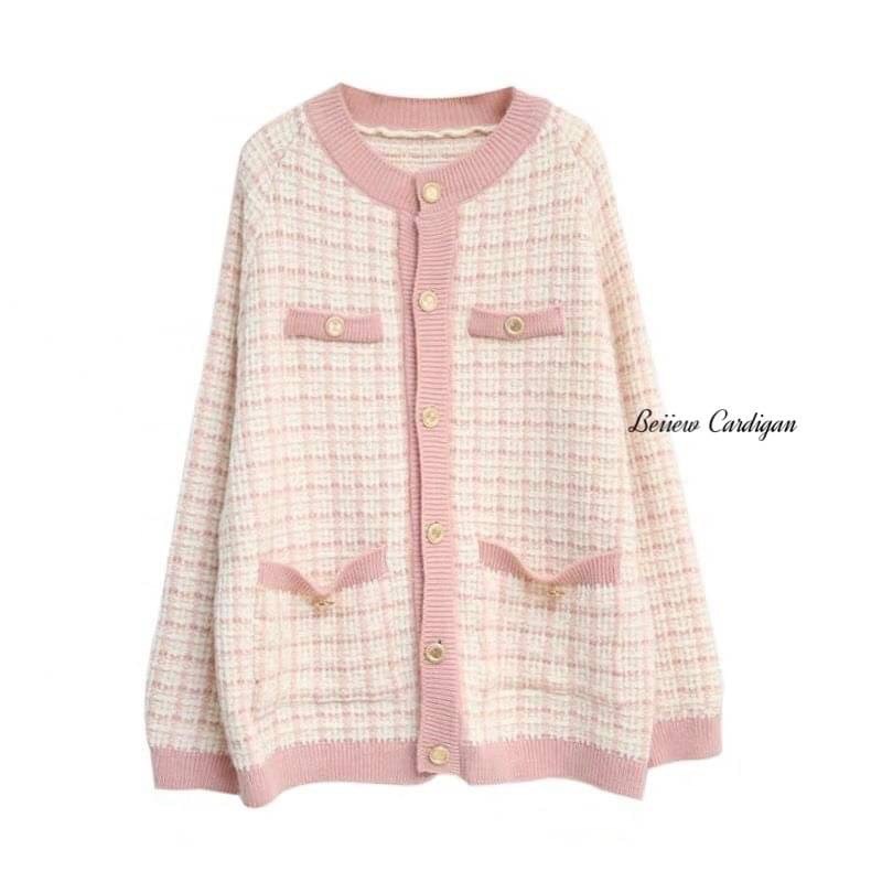 เสื้อคลุมคาร์ดิแกนมาแล้ว บอกเลยทรงสวยมากกกกกก ทอลายแพทเทิร์นมินิมอลเบาๆ  กระดุมเงินสลักลายหรูหราเวอร์ ดีเทลดี งานละเอียด - รูปที่ 6