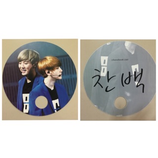 พัดชานแบค chanbaek fan + สติกเกอร์ set