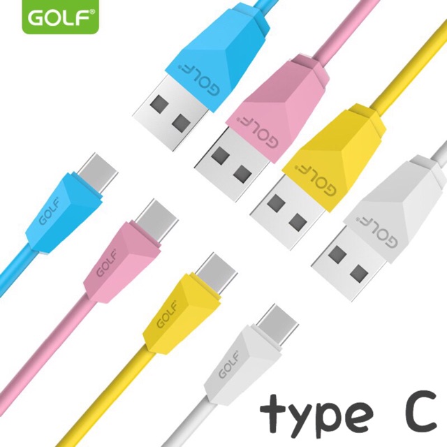 สายชาร์จ TYPE-C สำหรับแอนดรอยรุ่นใหม่ ยี่ห้อ Golf Diamond series