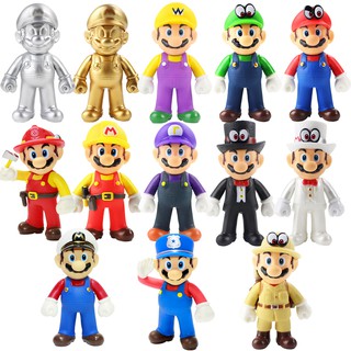 โมเดลตุ๊กตา Super Mario Super Mario Mario Brothers Mario Mario Odyssey Louis Ki สําหรับตกแต่งโต๊ะ