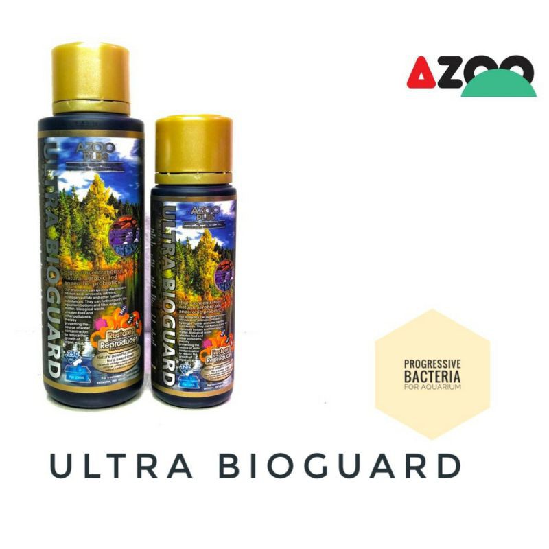 AZOO : ULTRA BIOGUARD (250ml,120ml)แบคทีเรียชนิดน้ำสูตรเข้มข้น มี PSB , biofilm ,พัฒนากลิ่นที่หอมสดช