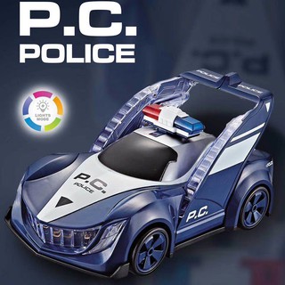 ProudNada Toys ของเล่นเด็ก รถตำรวจชนถอย DIDAL P.C. POLICE AUTOMATICALLY CHANGE SHAPE NO.LD-161A