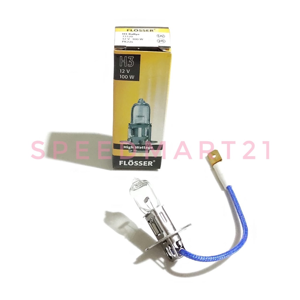 H3 12V 100W FLOSSER / DOP FLOSSER H3 12V 100W หลอดไฟ