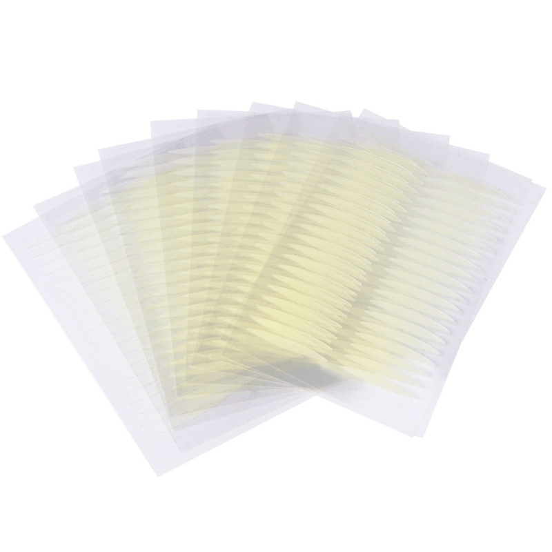 PC 40 ชิ้น 3D ที่มองไม่เห็นรูปสติกเกอร์ตาสองชั้นเทปกาวแต่งหน้า