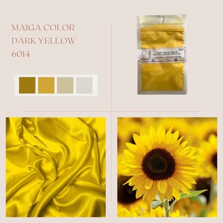 สีไมก้า สี Dark Yellow ( 6014 ) บรรจุ 4 กรัม บรรจุถุงซิปใช้งานง่าย