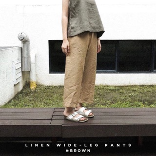 linen wide-leg pants