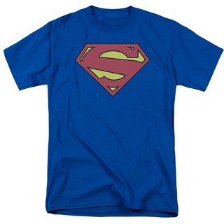 เสื้อยืดโอเวอร์ไซส์เสื้อยืดแขนสั้นพิมพ์ลาย Superman New 52 Shield DC Comics สําหรับผู้ชายS-3XL